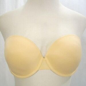 34F Panache SuperBra 3370 Porcelain Moulded Strapless Underwire Bra Nude